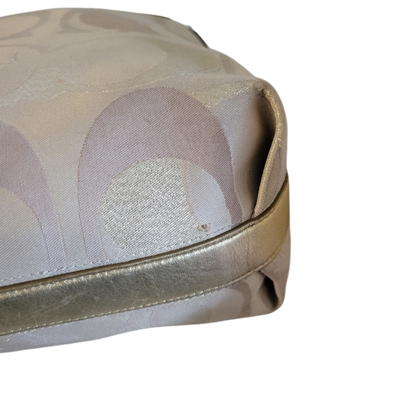 Coach Cream Shoulder Bag with Gold Accents - Picture 12 of 15